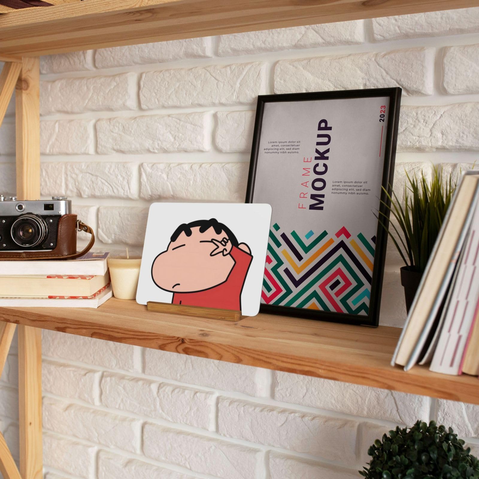 Amazon.co.jp: 卓上フォトフレーム クレヨンしんちゃん スクエア写真